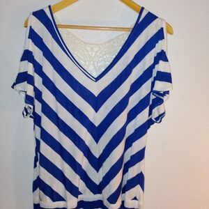 Alyx Blue and White Striped Blouse